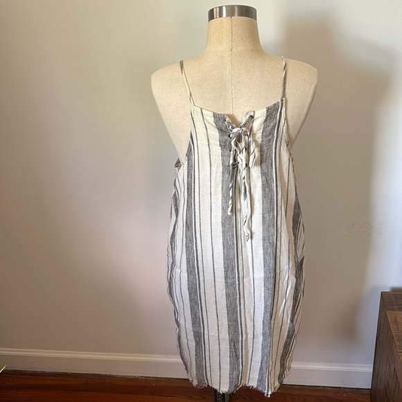 Linen Cloth and Stone vertical stripe dress - Picture 2 of 5